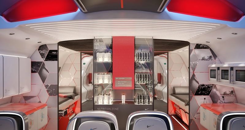 TEAGUE/NIKE aircraft cabin concept, TEAGUE
