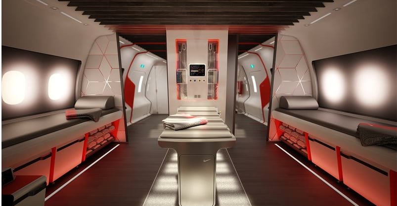 TEAGUE/NIKE aircraft cabin concept, TEAGUE
