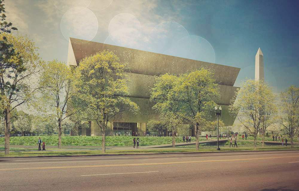 Rendering of the National Museum of African American History and Culture, which opened in Washington, D.C. this year. Photo: Smithsonian Institute