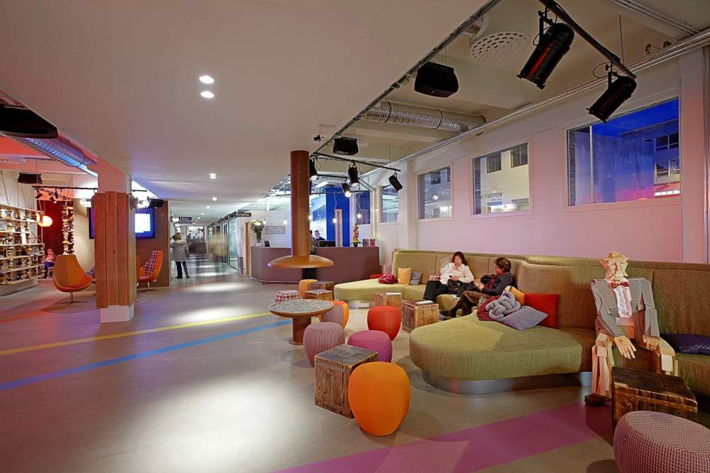 Reception area of Hotel Reykjavik Marina, an Icelandair Hotel. Photo credit: Icelandair Hotels