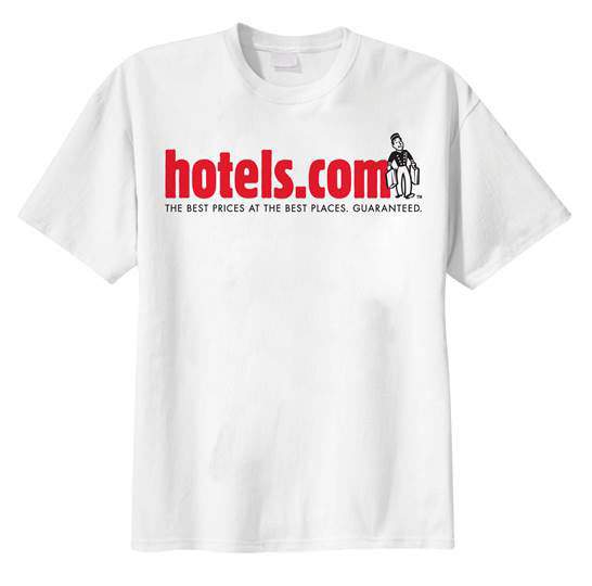 A Hotels.com T-shirt circa 2002