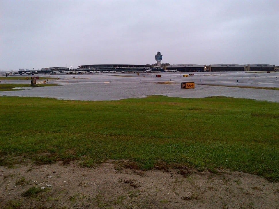 Pics: New York area airports flooded with water, especially LGA