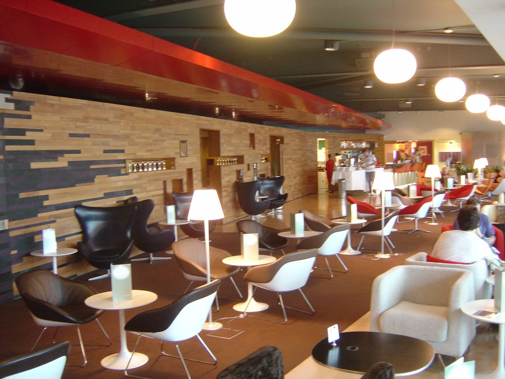 An example of a Virgin Atlantic Lounge at Gatwick Airport in London.