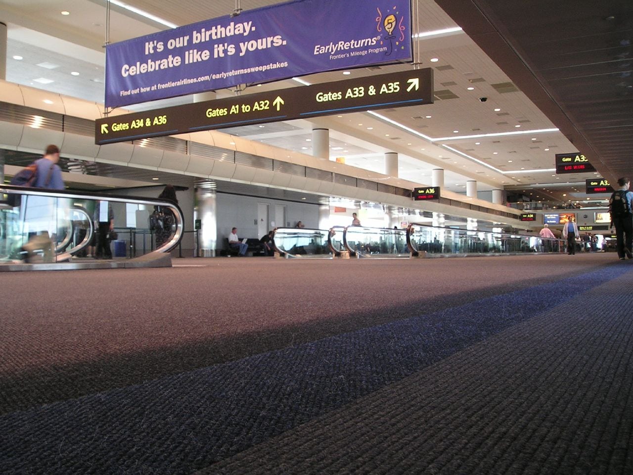 The A gates at Denver International Airport. 