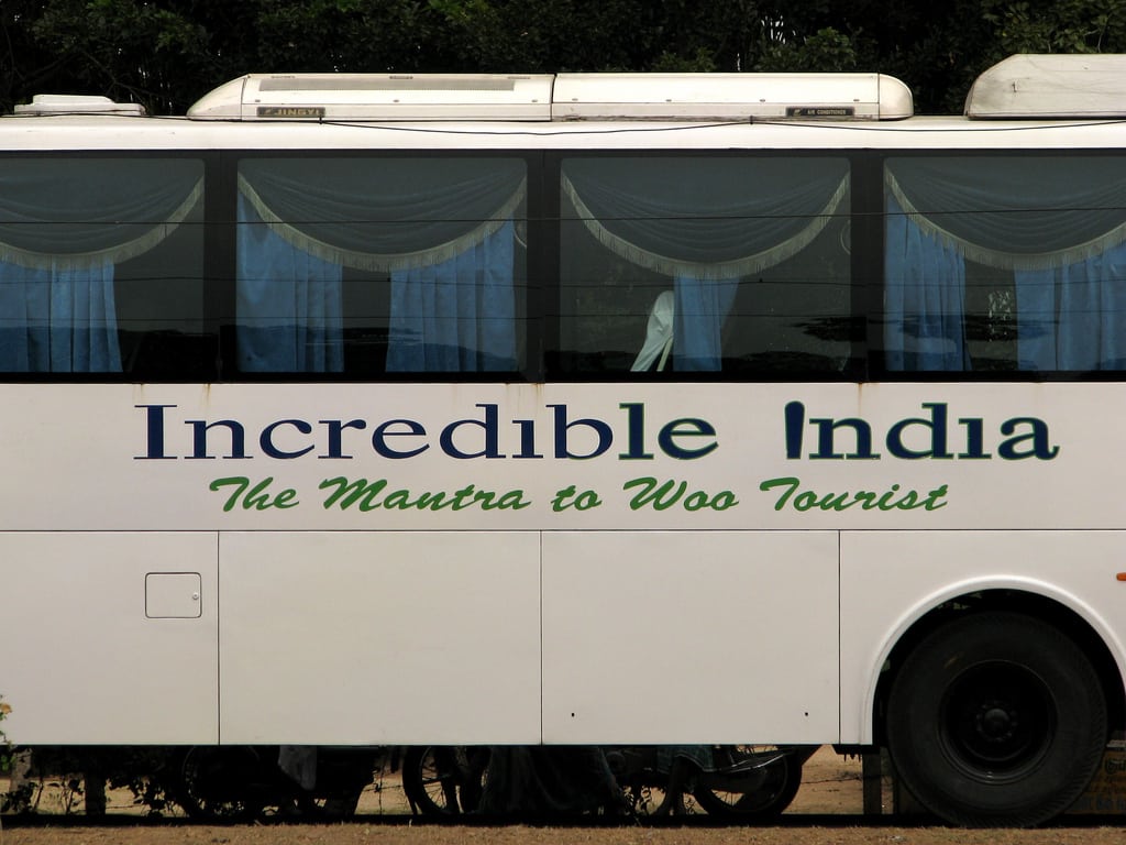 A local tour operator borrows the Incredible India! slogan from the national tourism campaign.