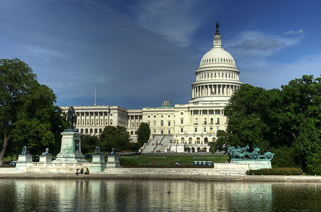 The Capital building in Washington, D.C. 