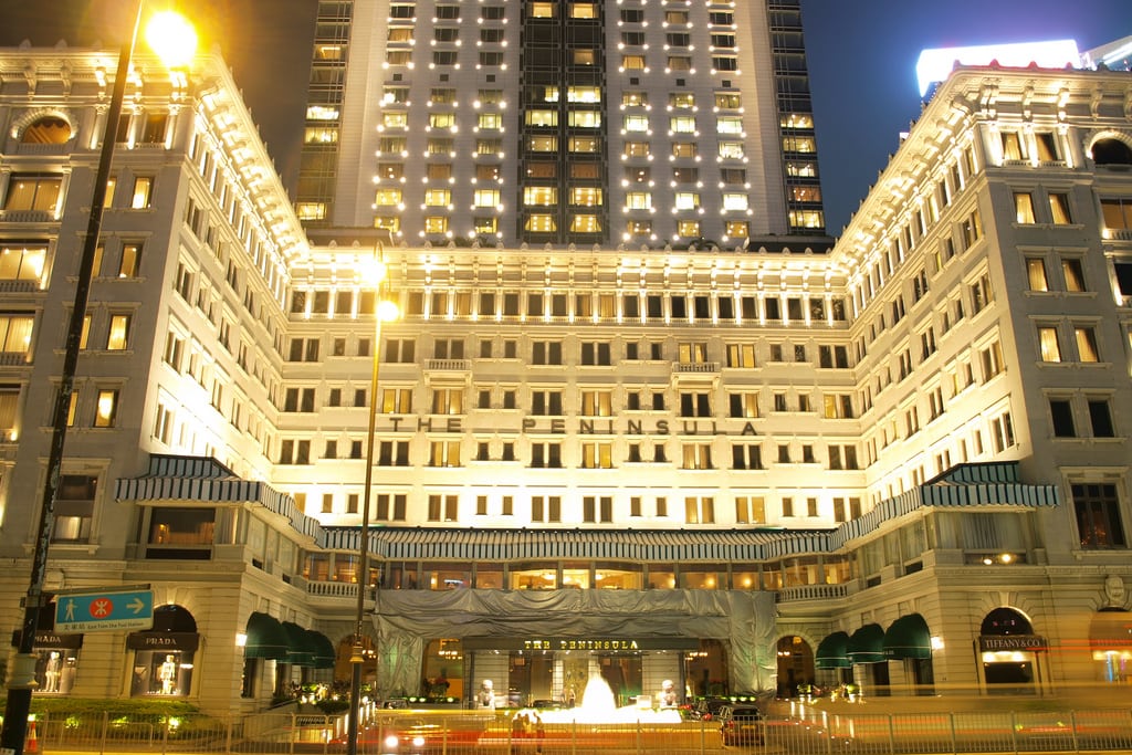 The Peninsula Hotel in Tsim Sha Tsui, Hong Kong.
