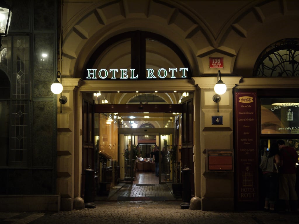 The Hotel Rott in Prague.