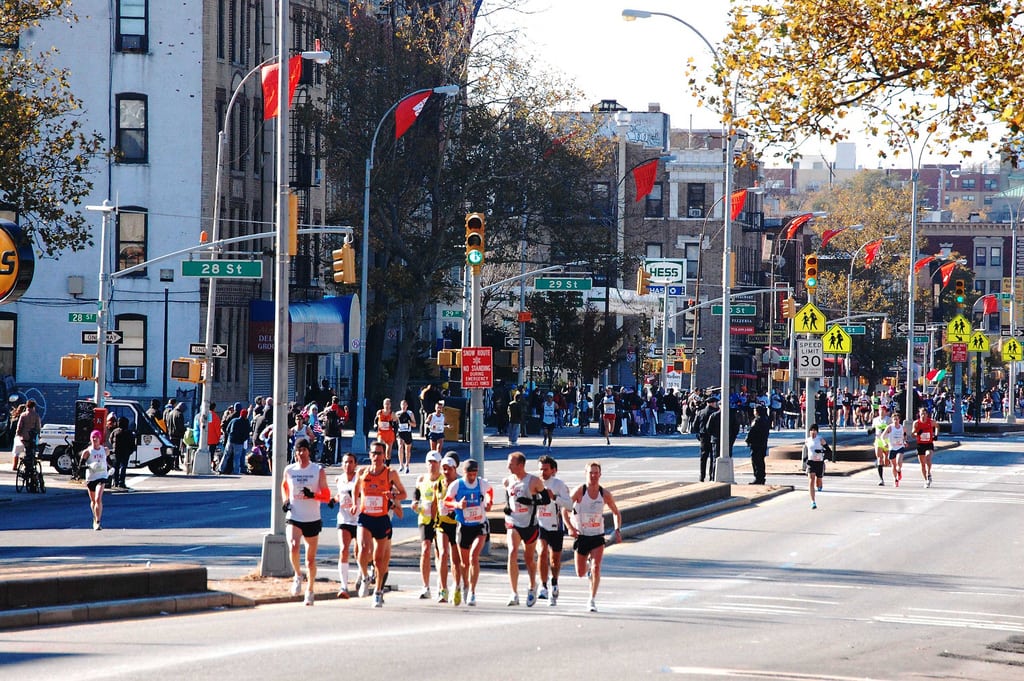 Over 47,000 runners and viewers traveled to NYC for the marathon in 2010.