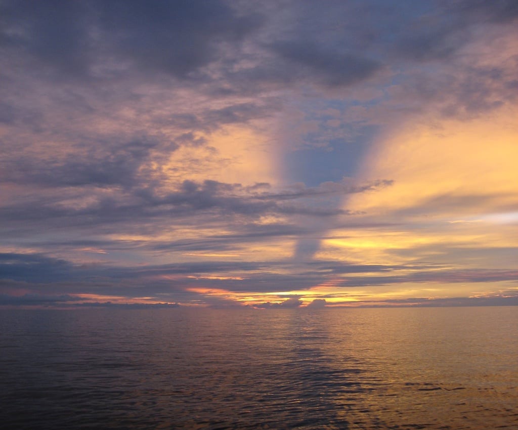 A beautiful sky shot in the Philippines from the Research Vessel Melville. 