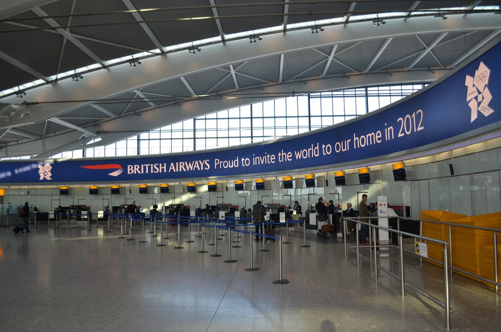 Terminal 5 is the newest airport at Heathrow Airport in London.