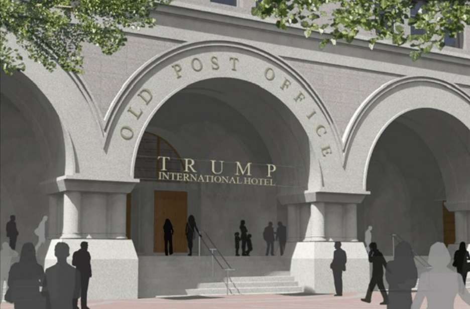 Tentative design plans or the new Trump Hotel going into the Old Post Office pavilion in Washington, D.C. 