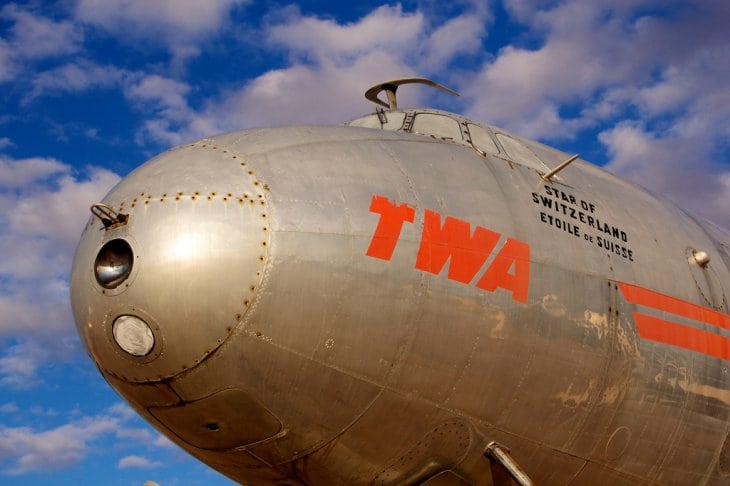 A TWA nose at  Pima Air & Space Museum in Tucson, AZ.