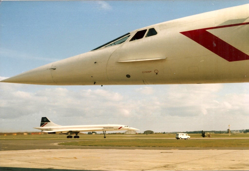 Two concordes on the tarmac. 