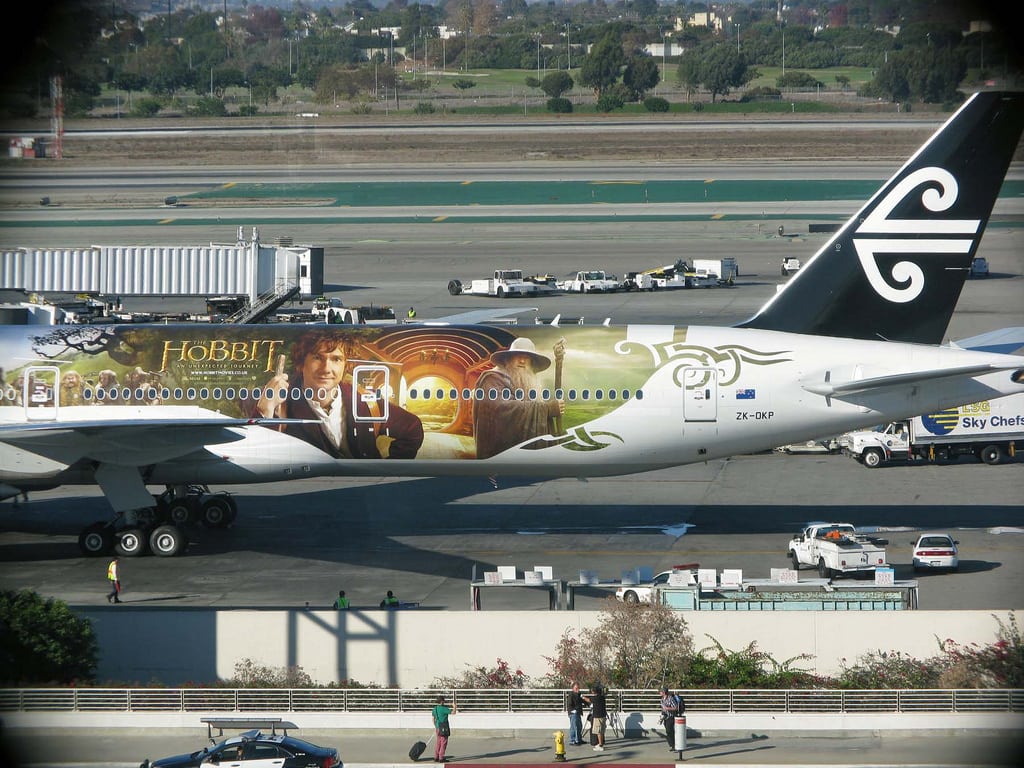 Hilsen Lamme Mirakuløs Here's what the Hobbit-themed Air New Zealand aircraft looks like