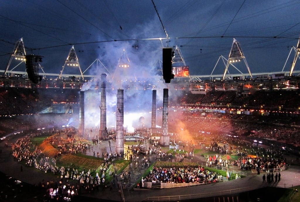 The opening ceremony of this summer's Olympics in London.