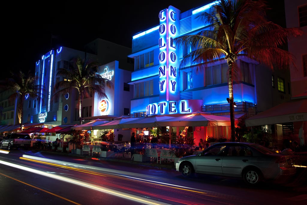 Colony Beach Hotel along Miami Beach's Ocean Drive.