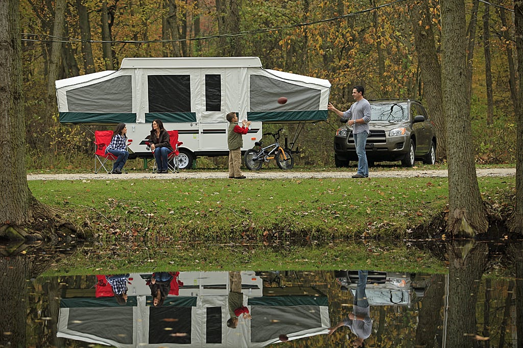Driving the industry's gradual comeback have been less-expensive towable RVs attached to pickups or hitched to other vehicles.