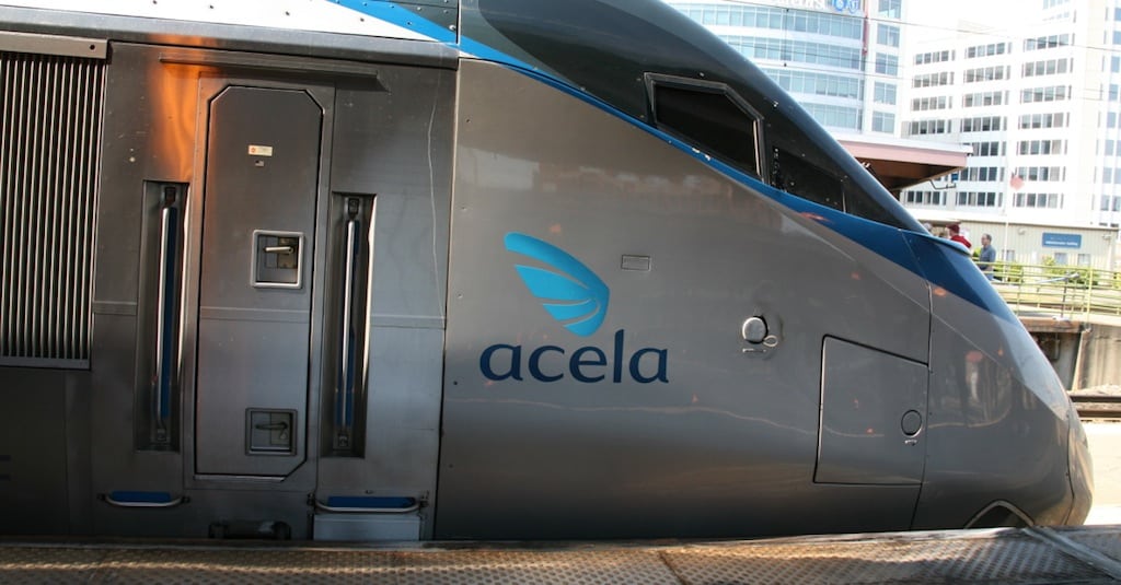 Acela train (2008) plying the Northeast Corridor