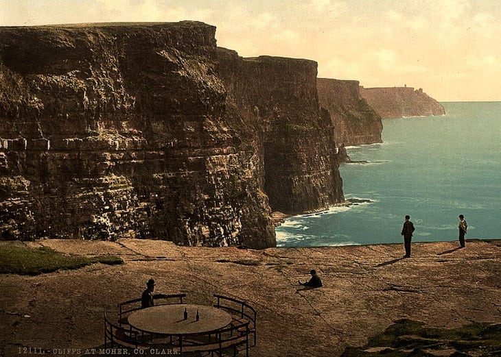 The "fiscal cliff" is a distant concern for travel managers. This photo shows the Cliffs of Moher, County Claire, Ireland. (Library of Congress) 
