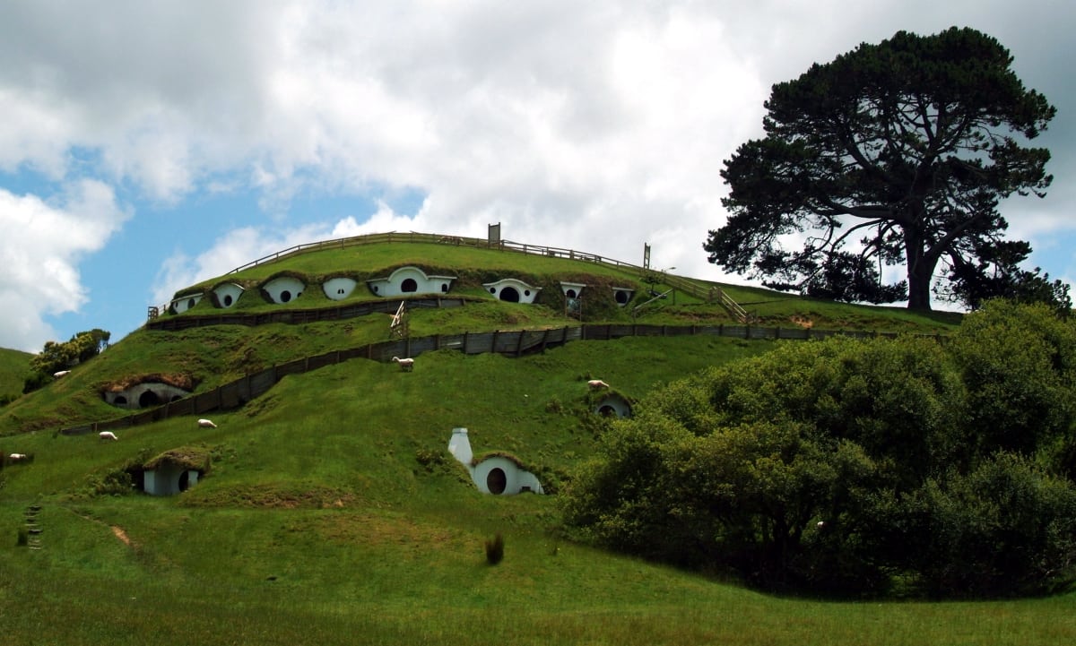 The Hobbit film set is a popular NZ destination for tourists. 