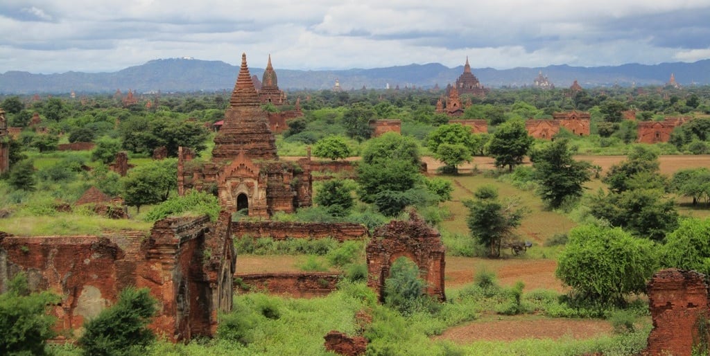 Tourists can visit the temples in Myanmar/Burma. 