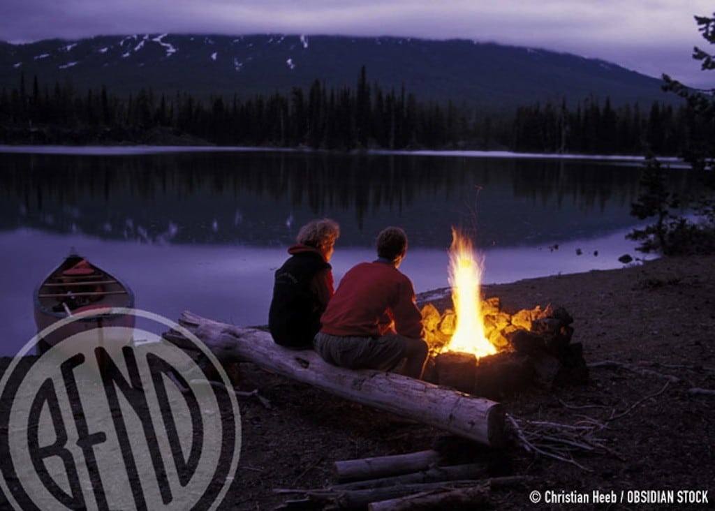 Sit beside a warm campfire and serene mountain lake while gazing at a million and one stars right outside of Bend, Oregon.