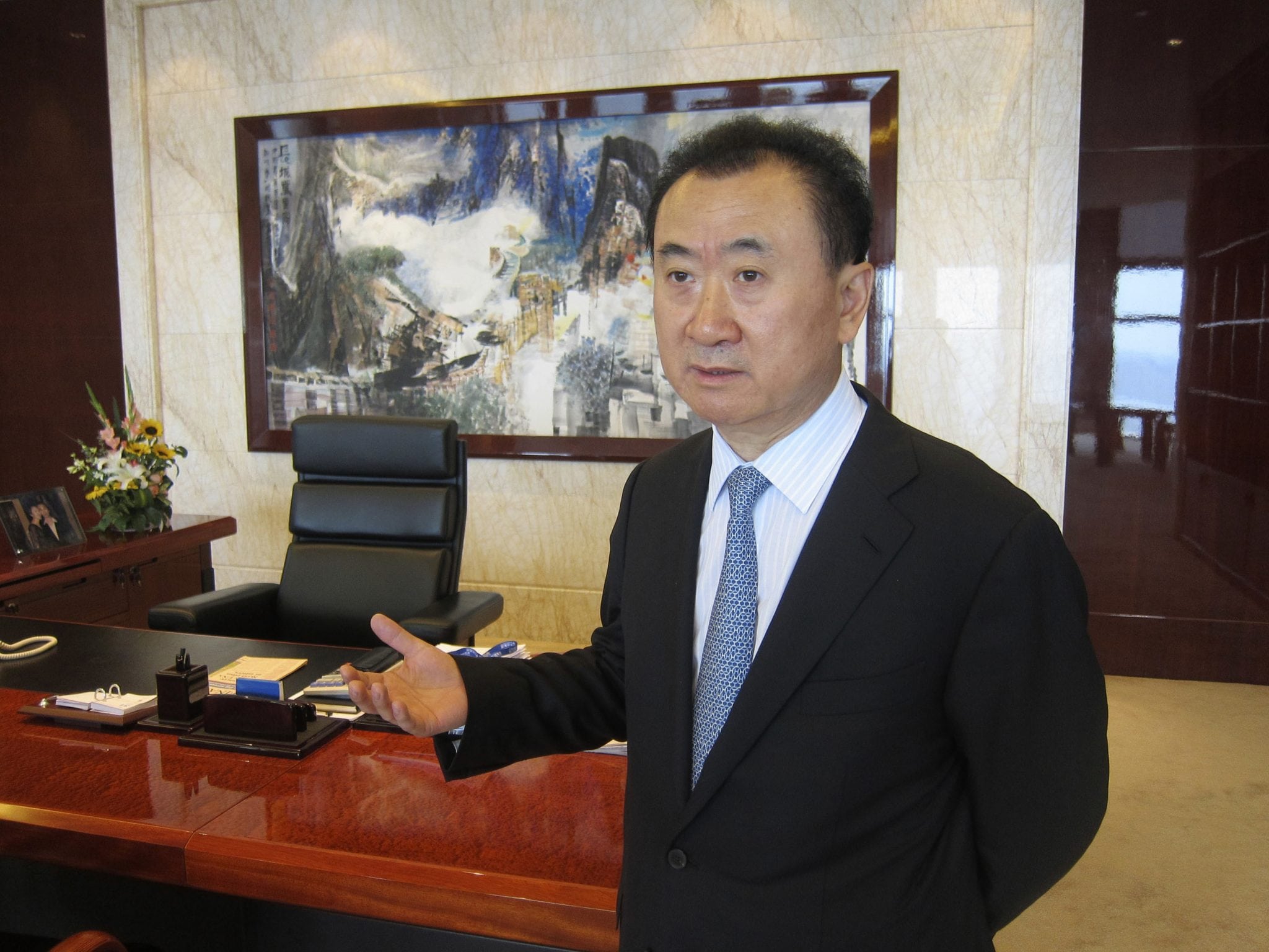 Wang Jianlin, Chairman Of The Dalian Wanda Group, In His Beijing, China, Office.