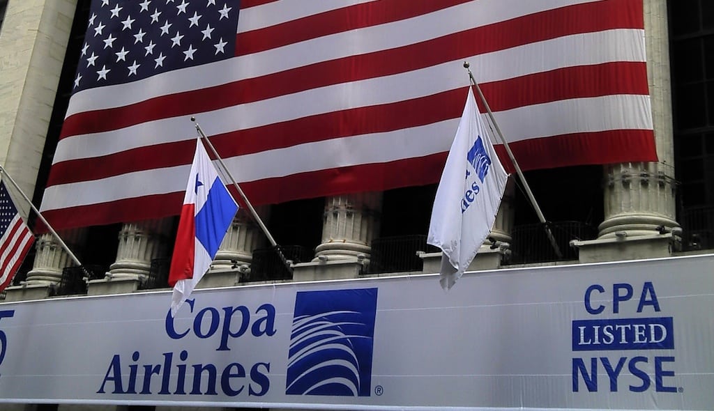 Copa Airlines is listed on the New York Stock Exchange starting in 2011.