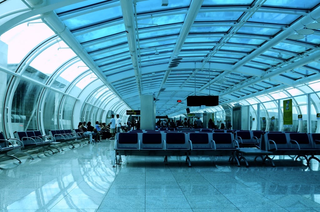 The interior of Rio's airport.