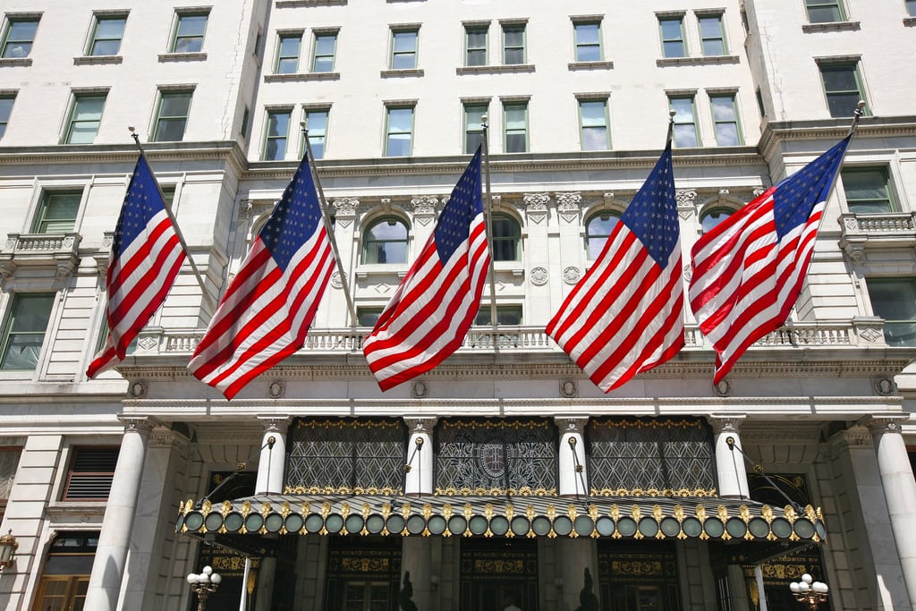 This New York City hotel shows off some American Pride. 