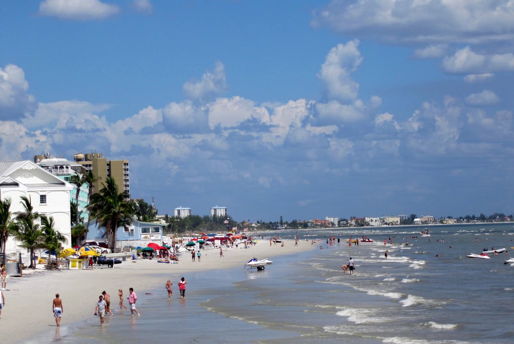 The Fort Myers Beach, where 5 percent of hotel taxes are spent keeping the shoreline clean. 