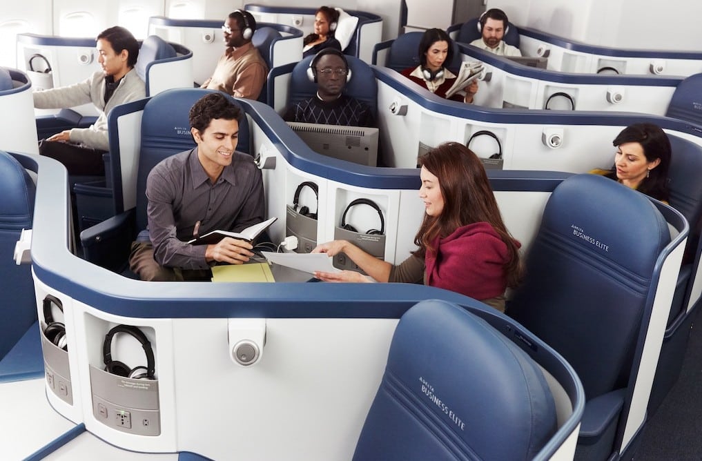 Delta expects to attract more business travelers in its 747 BusinessElite seats, and lie-flat seats, as well, because of its Virgin Atlantic deal. 