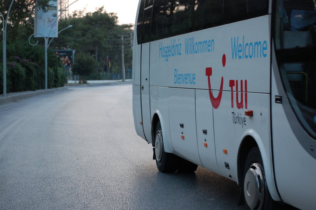 A TUI Turkiye tour bus. 