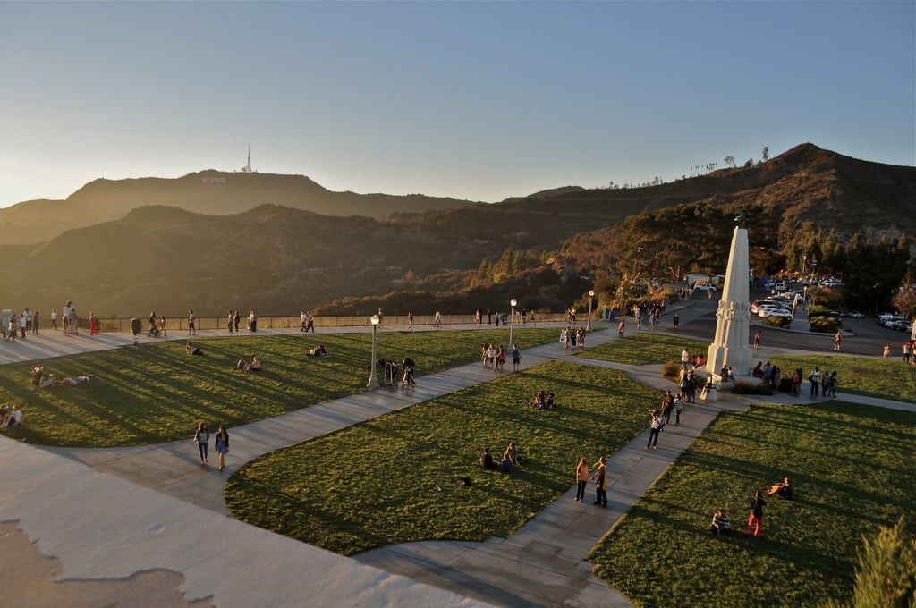 The Griffith Park Observatory in Los Angeles, California. 