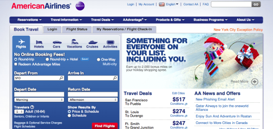 american airlines group travel website