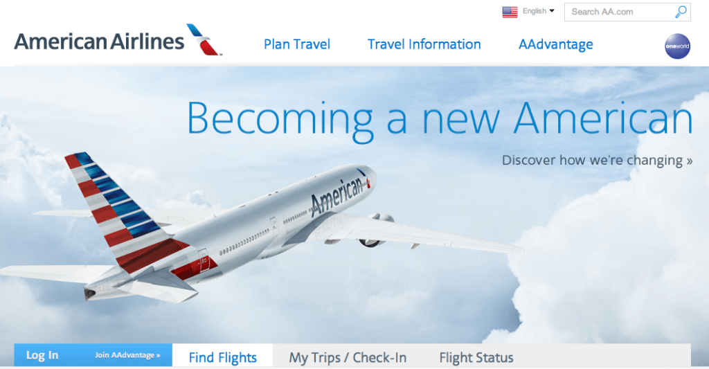 The redesigned American Airlines homepage does more than introduce a new logo with pretty colors.