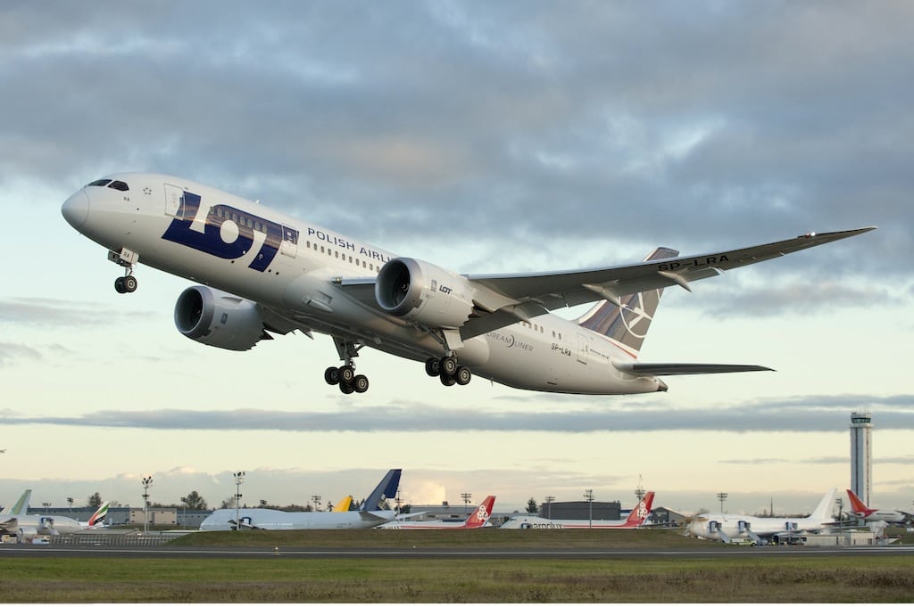 LOT Polish Airlines took delivery of its first Dreamliner of eight ordered, in November 2012. 