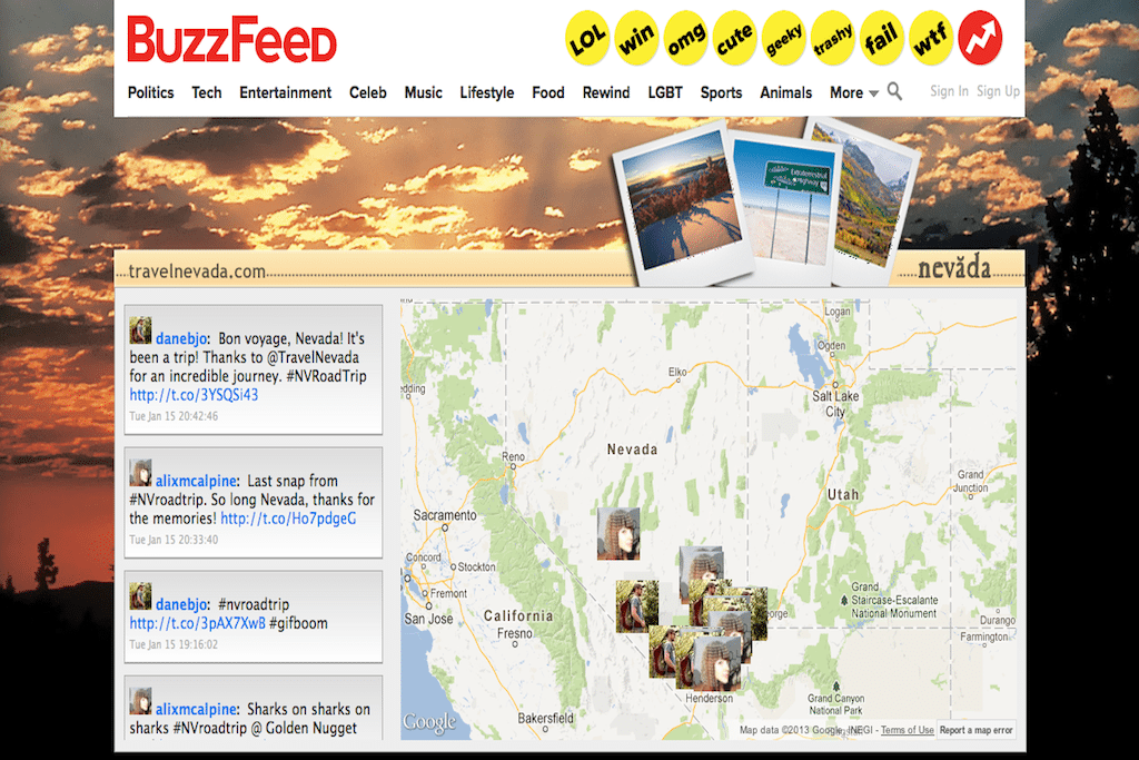 Posts from the Greetings From Nevada road trip on Buzzfeed's official Nevada Feed.