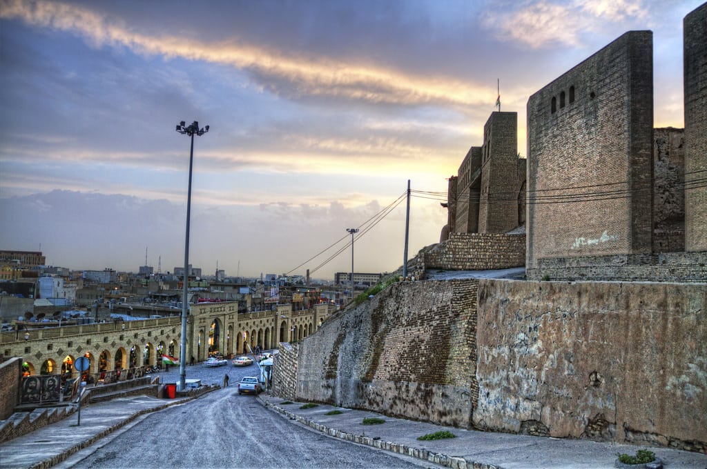 Qala Erbil, the citadel in the heart of Erbil in Iraqi Kurdistan. 