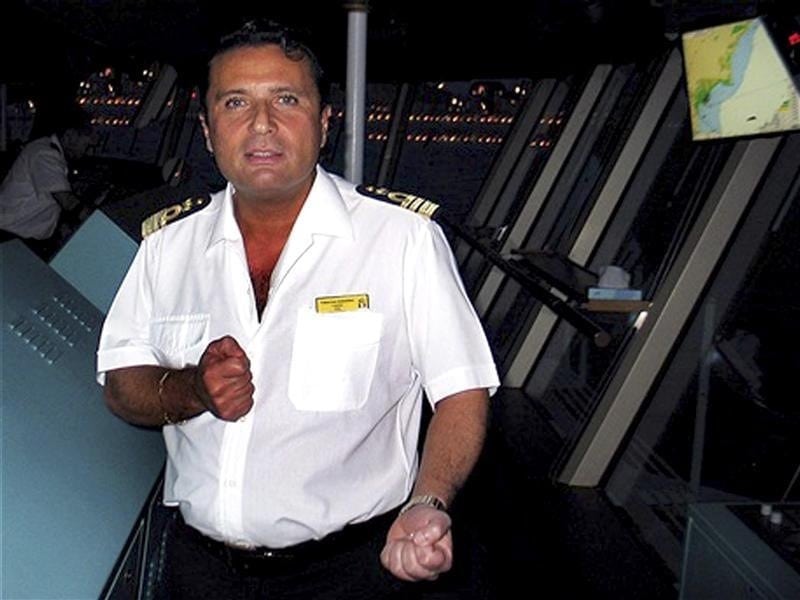 Captain Francesco Schettino is seen in this undated file photo released on January 18, 2012. 