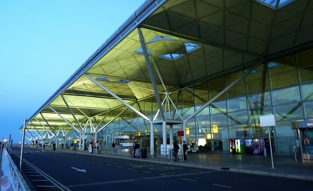 Exterior of London Stansted. 