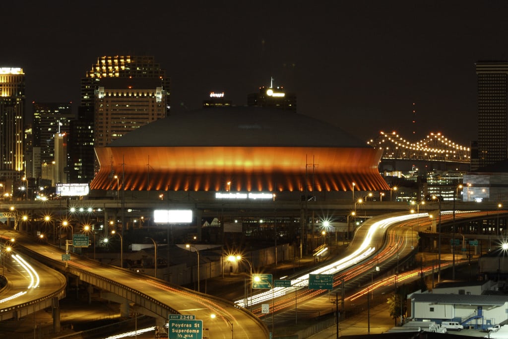 This Sunday's Super Bowl will take place at the Mercedes-Benz Superdome, pictured above, in New Orleans. 