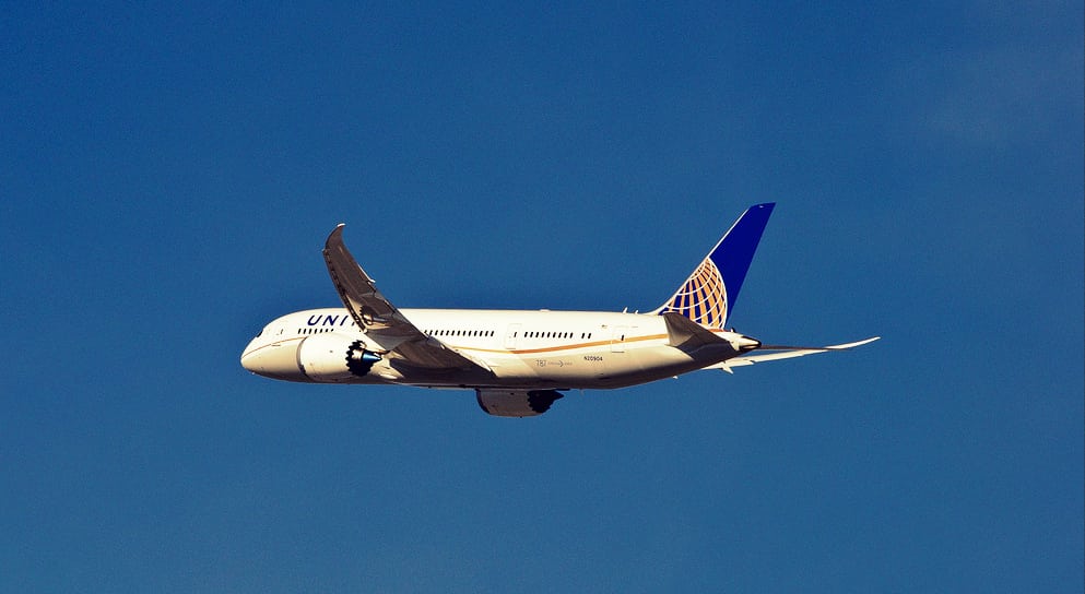 United is the only airline company in U.S. that has Boeing 787 Dreamliners in operation, now grounded.  