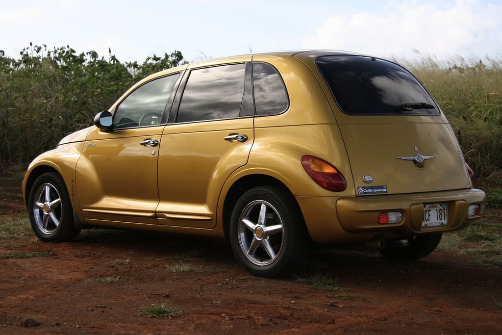 The much-despised PT Cruiser, seen from the rear. 