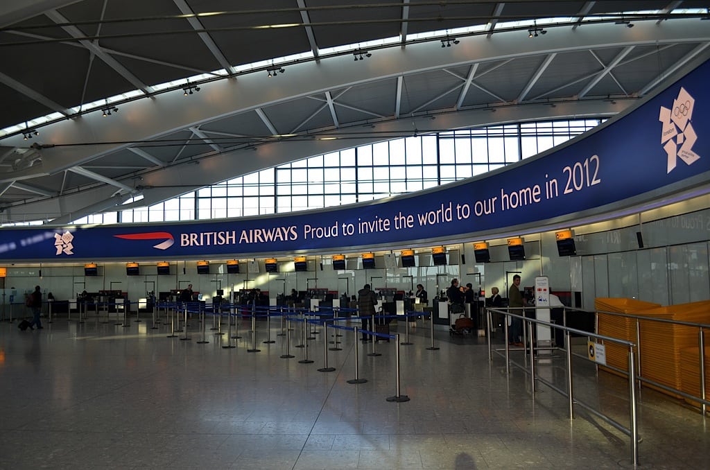 Terminal 5 at Heathrow, which is occupied by British Airways. 