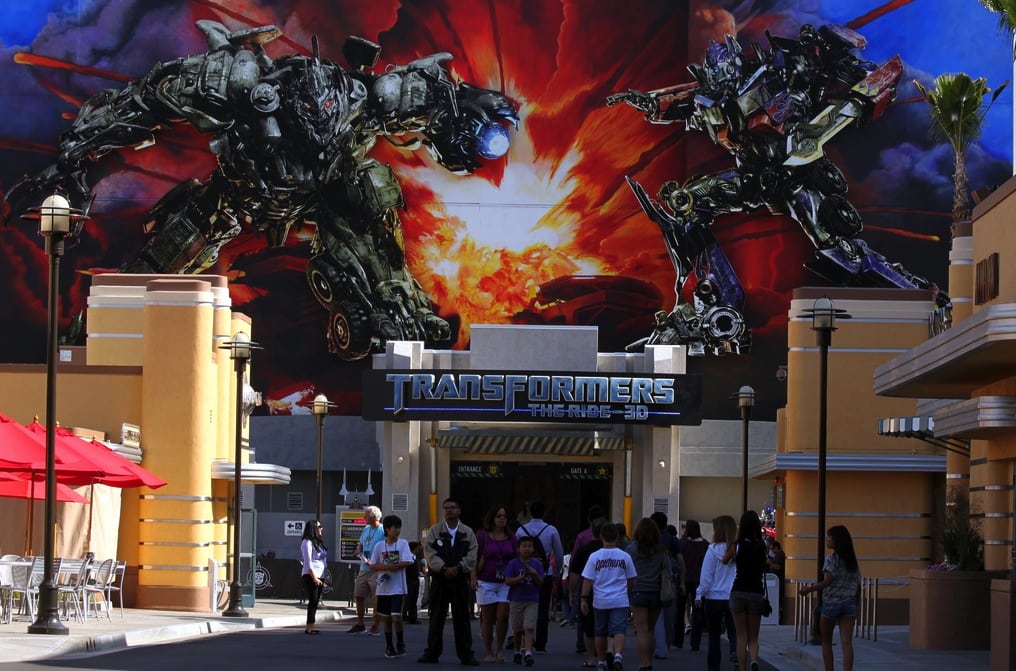 The Transformers attraction at Universal Studios in Hollywood, California.