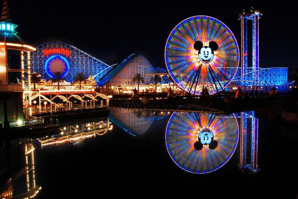 Attractions shine bright at the Disney California Adventure Park. 