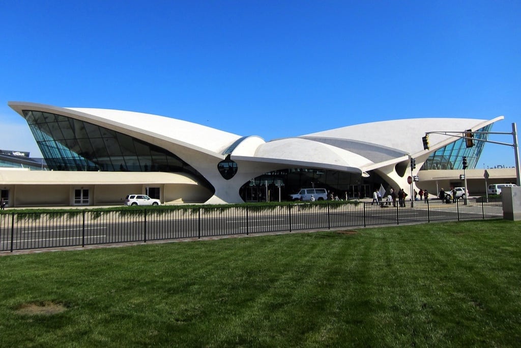 The historic TWA Flight Center at New York's JFK airport was built on top of the Idlewild Golf Course. 