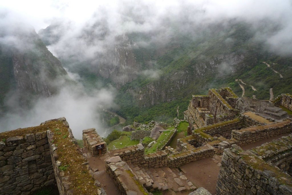 Early morning in Machu Picchu before the hoards of tourists arrive. 